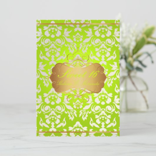 Zoete 16/prinses/pareldemper kaart (Staand voorkant)