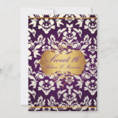 zoete 16 / prinses / parelmoerasdop / pruimen kaart (Voorkant)