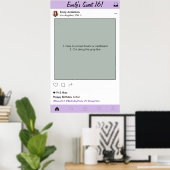 Zoete 16 Quinceanera Feest Prop Foto Booth Frame Poster (Thuiskantoor)