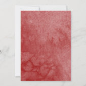 Zoete 16 Rode Bloem Jurk Vlinder Kaart (Achterkant)