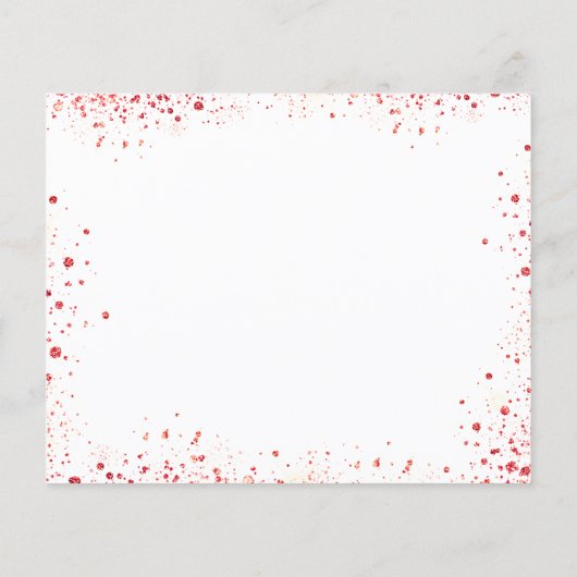 Zoete 16 rode jurk wit budget behalve de datum flyer (Achterkant)