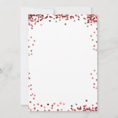 Zoete 16 rode witte jurk elegant kaart (Achterkant)