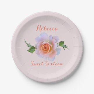 Zoete 16 Roos Birthday Papieren Bordje