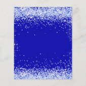 Zoete 16 royal blue flyer-uitnodiging flyer (Achterkant)