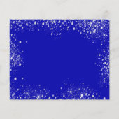 Zoete 16 royal blue jurk budget behalve de datum flyer (Achterkant)