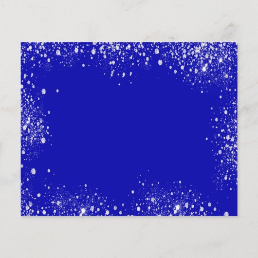 Zoete 16 royal blue jurk budget behalve de datum flyer (Achterkant)