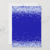 Zoete 16 royal blue luxe uitnodiging (Achterkant)