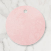 Zoete 16 Roze Bloem Vlinder Bedankjes Labels (Achterkant)