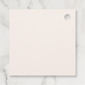 Zoete 16 roze boog ivoor DIY Bedankjes Labels (Achterkant)