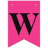 Zoete 16 Roze en zwarte zondbanner Vlaggetjes (Derde vlag)