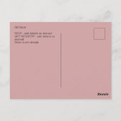 Zoete 16 Roze Glitter Folie Meisjesachtige Moderne Briefkaart (Achterkant)