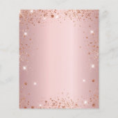 Zoete 16 roze glitter jurk budgetuitnodiging (Achterkant)
