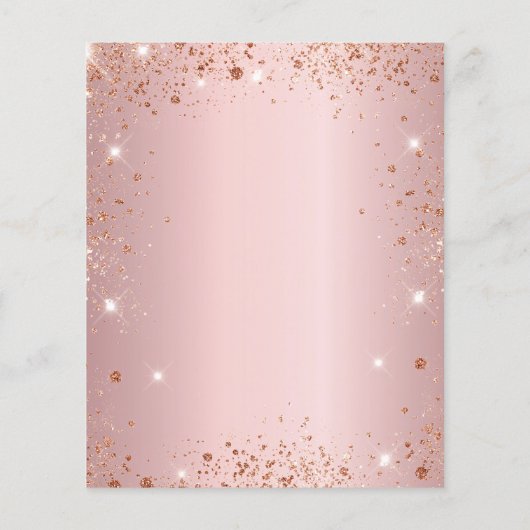 Zoete 16 roze glitter jurk budgetuitnodiging (Achterkant)