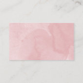 Zoete 16 Roze Gouden Blos Bloemige RSVP Bijlage Visitekaartje (Achterkant)