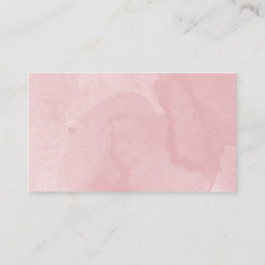 Zoete 16 Roze Gouden Blos Bloemige RSVP Bijlage Visitekaartje (Achterkant)