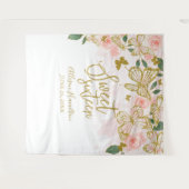 Zoete 16 Roze Vlinders Bloemen Achtergrond Wandkleed (Voorkant (horizontaal))