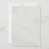 Zoete 16 Rozen grijs | Zilver Romantic Uitnodiging (Achterkant)