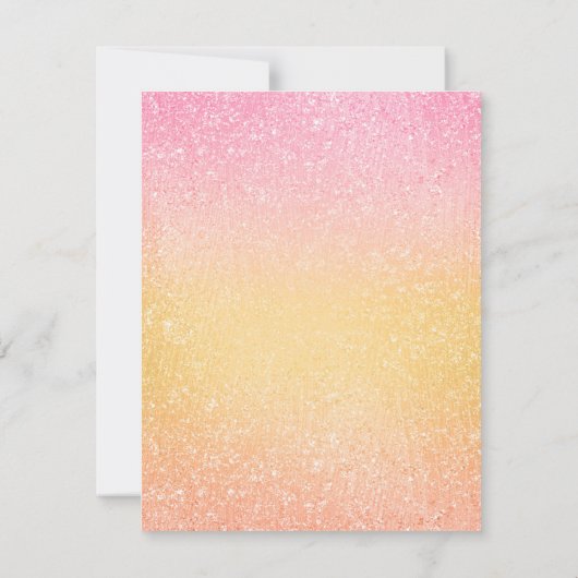 Zoete 16 Save the Date Blush Gold Balloons Glitter (Achterkant)