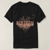 Zoete 16 Shirt, 16e verjaardag, zoete zestien, Swe T-shirt (Design voorkant)
