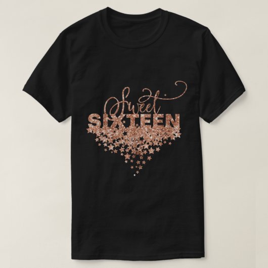 Zoete 16 Shirt, 16e verjaardag, zoete zestien, Swe T-shirt (Design voorkant)