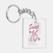 Zoete 16 sleutelhanger (Voorkant Links)
