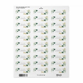 Zoete 16 Smaragdgroene Bloemvlinder Etiket (Full Sheet)