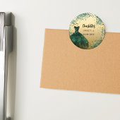 Zoete 16 smaragdgroene gouden jurk magneet