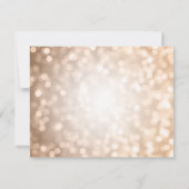 Zoete 16 Sparen de Datum Roos Gold Glitter Lichten Save The Date (Achterkant)