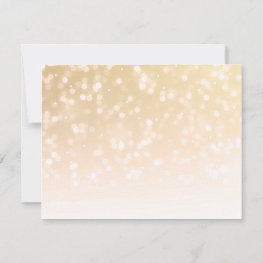 Zoete 16 Sparkle Lichten de Datum van gouden Bokeh Save The Date (Achterkant)