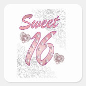 Zoete 16 Sticker (Voorkant)