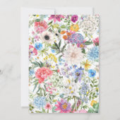 Zoete 16 tuin wilde bloemen kaart (Achterkant)