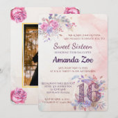 Zoete 16 Uitnodiging (Voorkant / Achterkant)