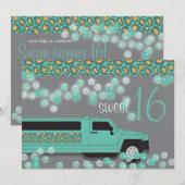 Zoete 16 Uitnodiging (Voorkant / Achterkant)