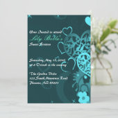 Zoete 16 uitnodiging op zaterdag (Staand voorkant)