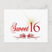 Zoete 16 verjaardag briefkaart (Voorkant)