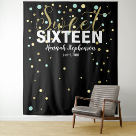 zoete 16 verjaardag Foto Booth backdrop banner Wandkleed
