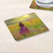 Zoete 16 verjaardag kartonnen onderzetters (Schuin)