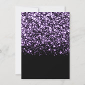 Zoete 16 verjaardag Red de datum Paarse glam Save The Date (Achterkant)