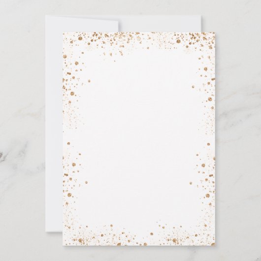 Zoete 16 witte goudballonnen kaart (Achterkant)