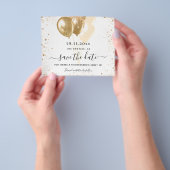 Zoete 16 witte goudbegroting, behalve de datum flyer (Hand)