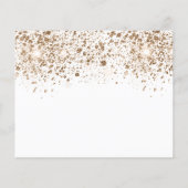 Zoete 16 witte goudbegroting, behalve de datum flyer (Achterkant)