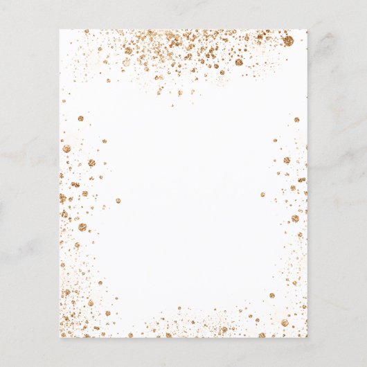 Zoete 16 witte gouden ballonnen flyer (Achterkant)