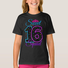 zoete 16 zestien Squad cumple 16 aangepaste ontwer T-shirt