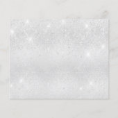 Zoete 16 zilverglitterbegroting, behalve de datum flyer (Achterkant)