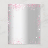 Zoete 16 zilverroze jurk, uitnodiging tot het indi flyer (Achterkant)