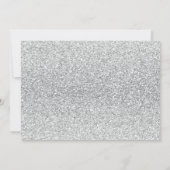 zoete 16 zilversparkle roze diamant kaart (Achterkant)