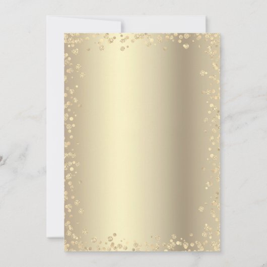 Zoete 16 Zwart Gouden Glitter Script Verjaardag Ch Kaart (Achterkant)
