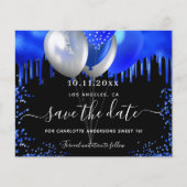 Zoete 16 zwarte koninklijke blauwe begroting behal flyer (Voorkant)