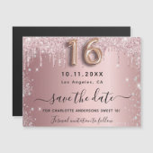 Zoete 16 zwarte roze zilver, met uitzondering van  (Voorkant / Achterkant)