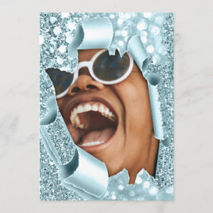 Zoete 16e 15e Vrijgezellenfeest 3D Blue Afstuderen Kaart